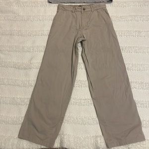 Class club pants khakis boys size 16 100% cotton uniform tan beige pockets